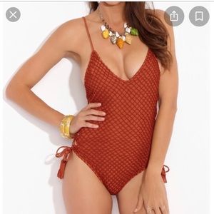 Acacia Florence one piece with lace up sides